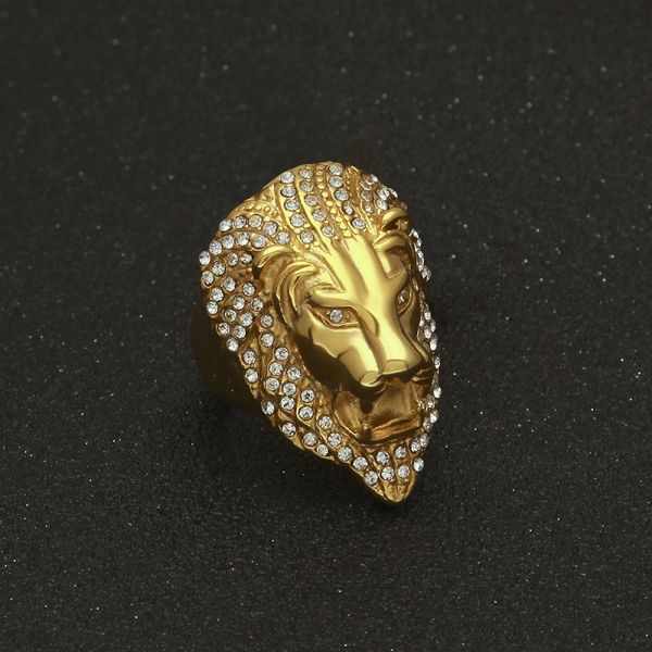 mens hip hop gold ring jewelry stainless steel iced out lion gold rings for men fashion design, Silver
mens hip hop gold ring jewelry stainless steel iced out lion gold rings for men fashion design, Silver