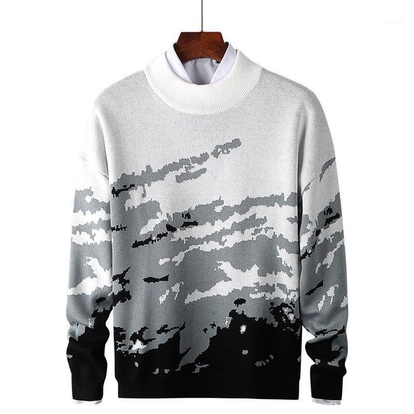 2020 new fashion men's sweater factory direct sale men's knitted sweater jacquard round neck bottoming tide wholesale1, White;black
2020 new fashion men's sweater factory direct sale men's knitted sweater jacquard round neck bottoming tide wholesale1, White;black