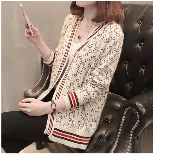 new women's spring retro fashion cardigan long-sleeved sweater women korean loose jacket wild sweater trend, White
new women's spring retro fashion cardigan long-sleeved sweater women korean loose jacket wild sweater trend, White