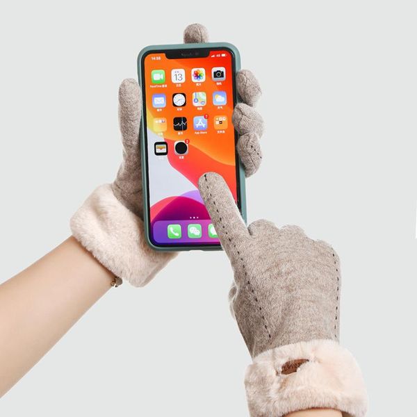 five fingers gloves wool blend threaded warm plus velvet cycling women winter full finger touch screen embroidery 2021 drop, Blue;gray
five fingers gloves wool blend threaded warm plus velvet cycling women winter full finger touch screen embroidery 2021 drop, Blue;gray