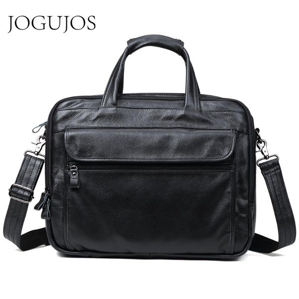 jogujos men briefcases genuine leather 15"lapbriefcase messenger shoulder bag men's cowhide business travel bag handbag
jogujos men briefcases genuine leather 15"lapbriefcase messenger shoulder bag men's cowhide business travel bag handbag
