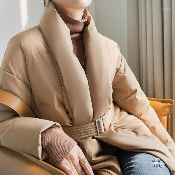 winter long windproof duck down coats female thicker warm bread style fluffy coats split design thick parkas with belt f9671, Black
winter long windproof duck down coats female thicker warm bread style fluffy coats split design thick parkas with belt f9671, Black