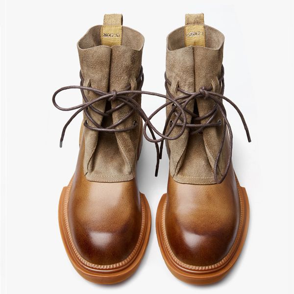 fashion- 2021 army shoes men leather vintage boots military winter shoes men, Black
fashion- 2021 army shoes men leather vintage boots military winter shoes men, Black