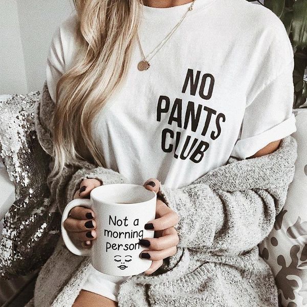 no pants club slogan t shirt women feminist harajuku plus size t-shirt cotton girl power pocket tees streetwear drop ship, White
no pants club slogan t shirt women feminist harajuku plus size t-shirt cotton girl power pocket tees streetwear drop ship, White