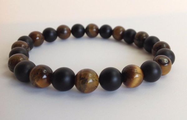 natural stone 8mm tiger eye matte black onyx bracelet stretchable yoga mala bead bracelets round beads bracelet, Golden;silver
natural stone 8mm tiger eye matte black onyx bracelet stretchable yoga mala bead bracelets round beads bracelet, Golden;silver