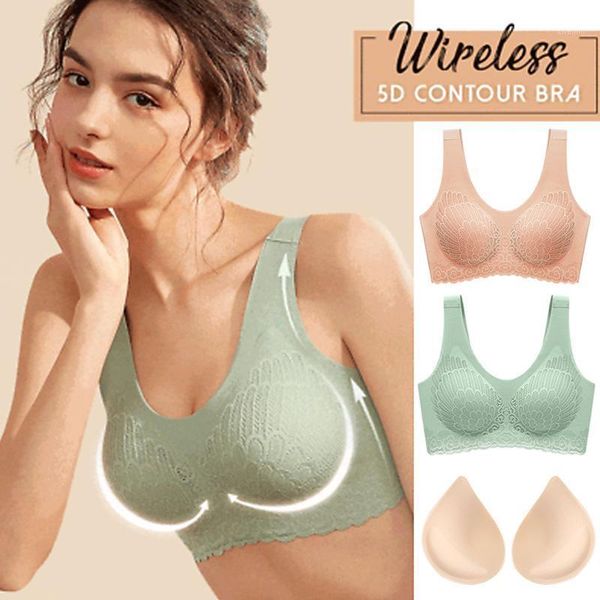 5 colors bras for women 2020 5d wireless contour bra lace breathable underwear seamless for sports yoga running1, Red;black
5 colors bras for women 2020 5d wireless contour bra lace breathable underwear seamless for sports yoga running1, Red;black