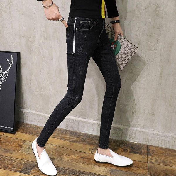 men's jeans spring and autumn 2021 fashion street cowboy student denim spiritual boy society korean slim skinny men pencil, Blue
men's jeans spring and autumn 2021 fashion street cowboy student denim spiritual boy society korean slim skinny men pencil, Blue