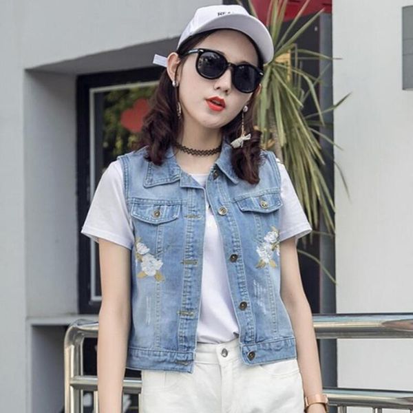 floral embroidered jeans vest women fashion vintage flower embroidery denim vest jacket female short ladies spring summer, Black;white
floral embroidered jeans vest women fashion vintage flower embroidery denim vest jacket female short ladies spring summer, Black;white