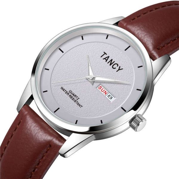 simple leisure men's net fashion red waterproof sports atmosphere leather quartz watch, Slivery;brown
simple leisure men's net fashion red waterproof sports atmosphere leather quartz watch, Slivery;brown