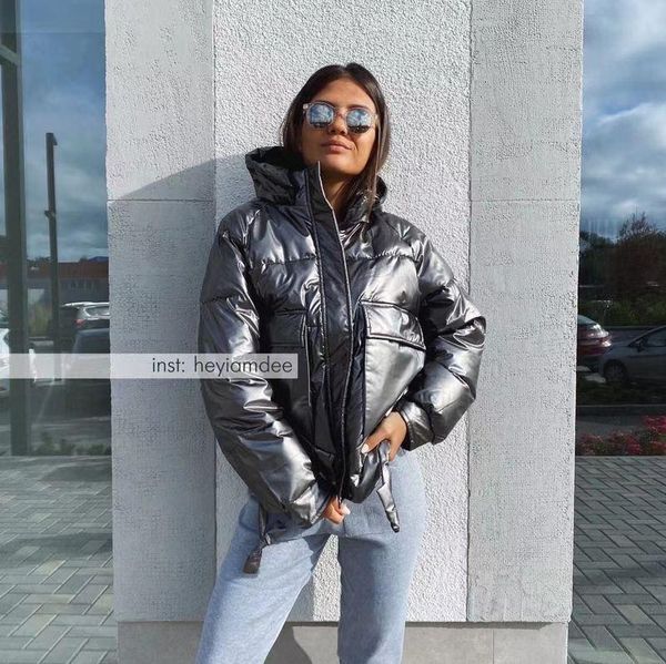 women's down & parkas 2021 black winter women short jackets casual female thicken warm hooded coat windprood shiny big pocket
women's down & parkas 2021 black winter women short jackets casual female thicken warm hooded coat windprood shiny big pocket