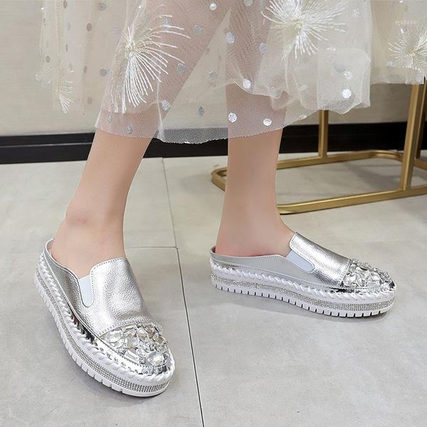 rhinestone platform mules shoes women closed toe slippers sandals summer outdoor fashion thick sole slippers women white silver1, Black
rhinestone platform mules shoes women closed toe slippers sandals summer outdoor fashion thick sole slippers women white silver1, Black