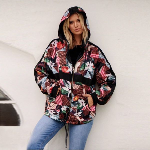 2020 new arrival casual printing sportswear hooded zipper coat autumn women's jackets
2020 new arrival casual printing sportswear hooded zipper coat autumn women's jackets