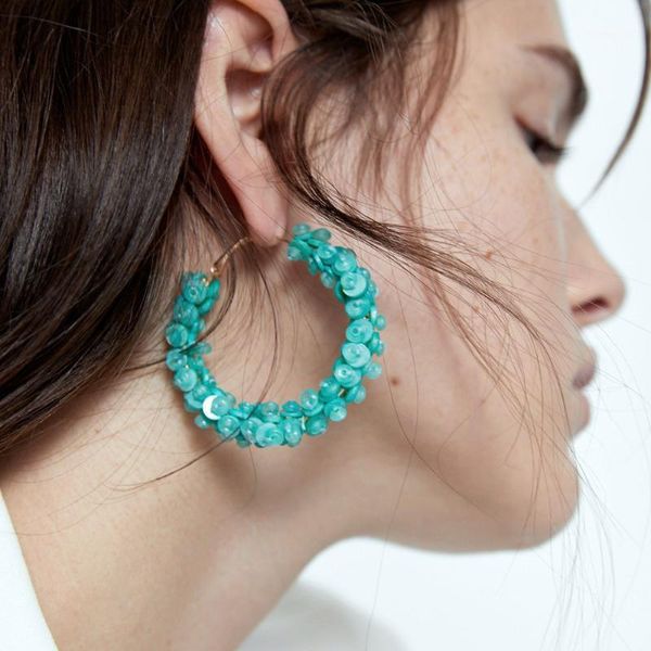 handmade colorful beads small floral hoop earrings ear pendant for women girl gift1, Golden;silver
handmade colorful beads small floral hoop earrings ear pendant for women girl gift1, Golden;silver