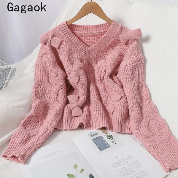 gagaok women sweet sweater 2020 spring autumn new o-neck full solid bow knitted warm sweaters loose korean chic wild pullovers1, White;black
gagaok women sweet sweater 2020 spring autumn new o-neck full solid bow knitted warm sweaters loose korean chic wild pullovers1, White;black