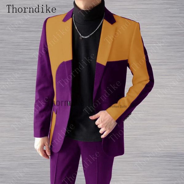men's suits & blazers thorndike design slim splicing business tuxedos 2 pieces suit pants set for wedding groomman (jacket+trousers)1, White;black
men's suits & blazers thorndike design slim splicing business tuxedos 2 pieces suit pants set for wedding groomman (jacket+trousers)1, White;black
