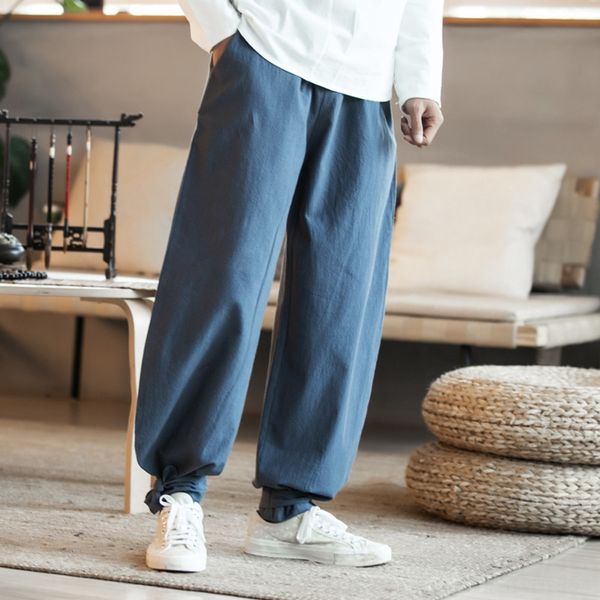 psn5x wide-leg and winter casual linen chinese style harlan lantern bloomers men's trousers chinos trouserspants men's autumn pant, Blue
psn5x wide-leg and winter casual linen chinese style harlan lantern bloomers men's trousers chinos trouserspants men's autumn pant, Blue
