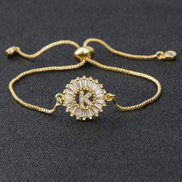 charm bracelets 26pcs/lot wholesale a-z initial copper cubic zircon letter gold/white/rose gold/colorful adjustable chain jewelry, Golden;silver
charm bracelets 26pcs/lot wholesale a-z initial copper cubic zircon letter gold/white/rose gold/colorful adjustable chain jewelry, Golden;silver