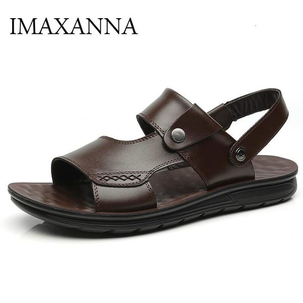 imaxanna summer sandals men genuine leather beach shoes non-slip sandals summer outdoors men casual shoes male footwear, Black
imaxanna summer sandals men genuine leather beach shoes non-slip sandals summer outdoors men casual shoes male footwear, Black