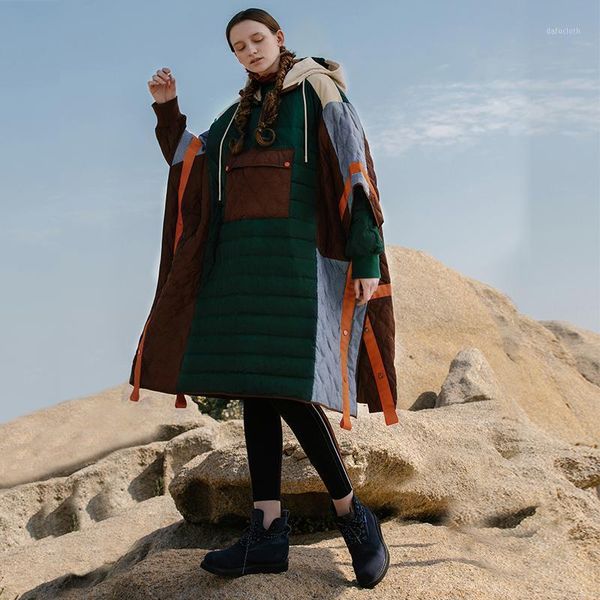 design women original oversized light warm puffer coat winter cape-style thick white duck hooded long down jacket1, Black
design women original oversized light warm puffer coat winter cape-style thick white duck hooded long down jacket1, Black