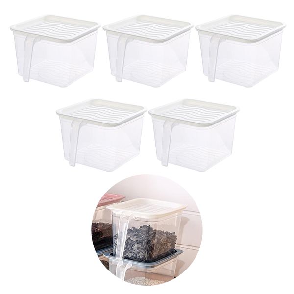 airtight food storage containers set with lids, 5pcs plastic dry food canisters for kitchen pantry organization and storage, dishwasher safe
airtight food storage containers set with lids, 5pcs plastic dry food canisters for kitchen pantry organization and storage, dishwasher safe