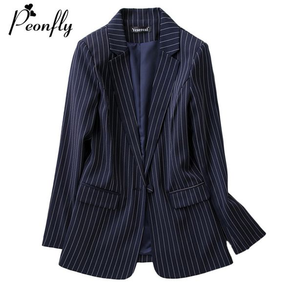 fashion striped printed blazer women new spring casual long sleeve coat korean style single button blazer feminino blue 201114, White;black
fashion striped printed blazer women new spring casual long sleeve coat korean style single button blazer feminino blue 201114, White;black