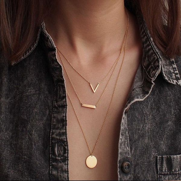 rose gold choker necklace for women v letter pendant necklace charm women stainless steel layering jewelry, Golden;silver
rose gold choker necklace for women v letter pendant necklace charm women stainless steel layering jewelry, Golden;silver