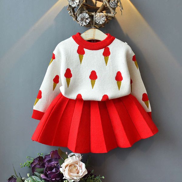 2019 clothing korean new autumn children's girl's red sweater foreign sle suit baby's t-shirt skirt two piece set, Blue
2019 clothing korean new autumn children's girl's red sweater foreign sle suit baby's t-shirt skirt two piece set, Blue