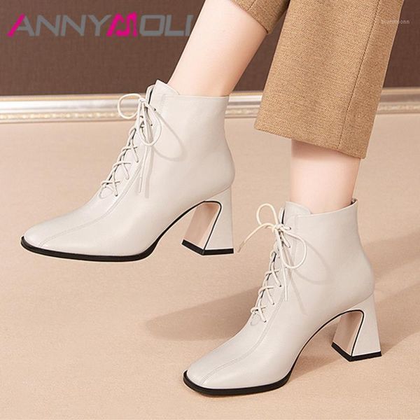 annymoli genuine leather high heel ankle boots women short boots shoes lace up strange style heels female beige black 411
annymoli genuine leather high heel ankle boots women short boots shoes lace up strange style heels female beige black 411