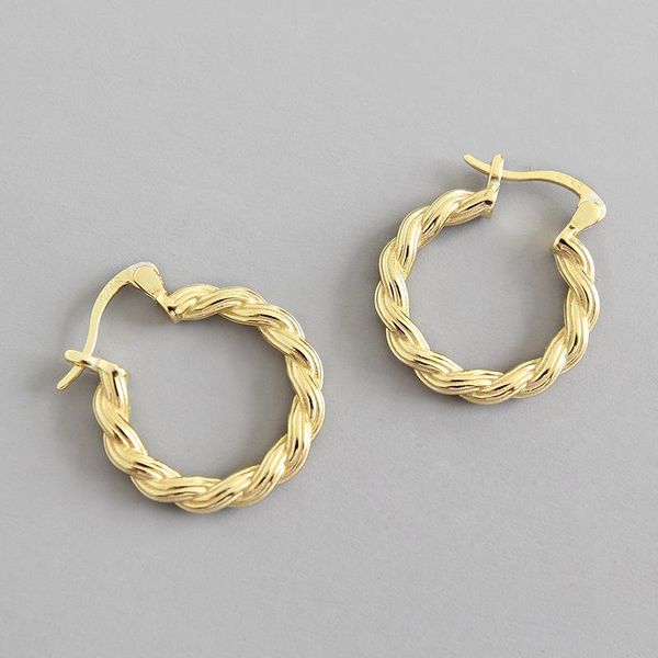 hoop & huggie geometric 925 sterling silver twist earrings for women orecchini, 2021 gold color earings fashion jewelry brincos femme, Golden;silver
hoop & huggie geometric 925 sterling silver twist earrings for women orecchini, 2021 gold color earings fashion jewelry brincos femme, Golden;silver