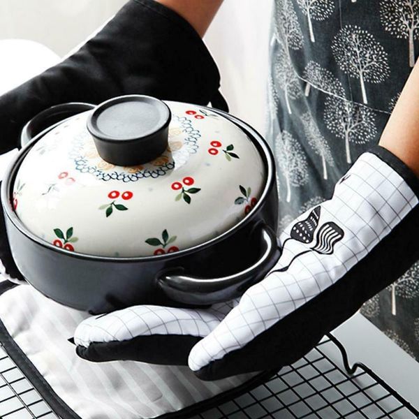 five fingers gloves oven miand pot holder cotton heat resistance protection comfort thickened for household 2-piece set j55, Blue;gray
five fingers gloves oven miand pot holder cotton heat resistance protection comfort thickened for household 2-piece set j55, Blue;gray