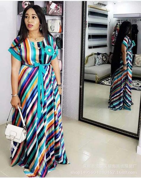ethnic clothing 2021 summer color dress long loose stripe maxi for girl fashion africaine robe african women africa clothes1, Red
ethnic clothing 2021 summer color dress long loose stripe maxi for girl fashion africaine robe african women africa clothes1, Red