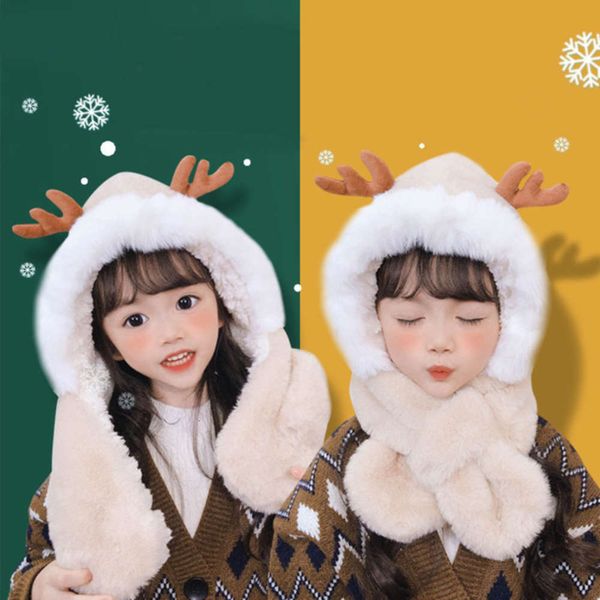 winter girl scarf one baby hat boy lovely christmas antler ear protection thickened plush warm parent child, Red;brown
winter girl scarf one baby hat boy lovely christmas antler ear protection thickened plush warm parent child, Red;brown