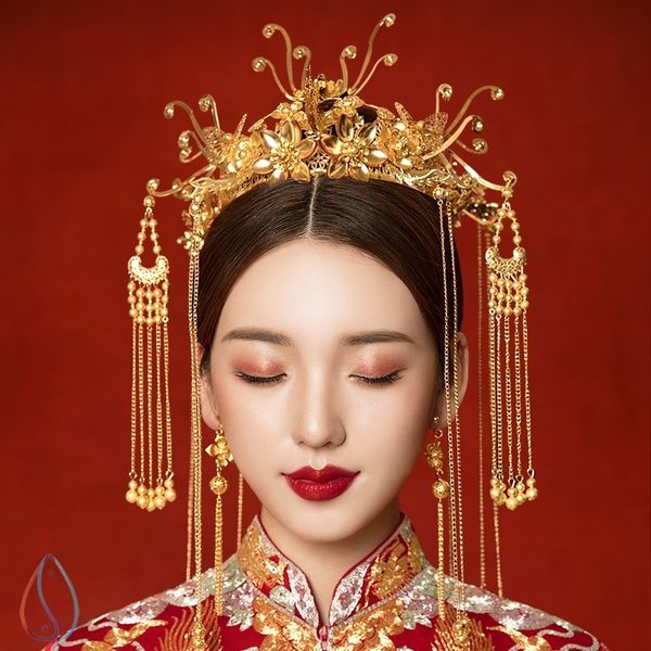 bridal headdress, mori fairies and accessories, hair band, chinese style super xiansen women's dress with wedding crown red, Silver
bridal headdress, mori fairies and accessories, hair band, chinese style super xiansen women's dress with wedding crown red, Silver