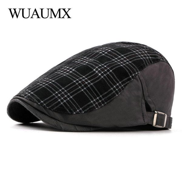 berets wuaumx 2021 englad style hat men women washen cotton sboy cap sun visors plaid beret caps herringbone flat boina, Blue;gray
berets wuaumx 2021 englad style hat men women washen cotton sboy cap sun visors plaid beret caps herringbone flat boina, Blue;gray