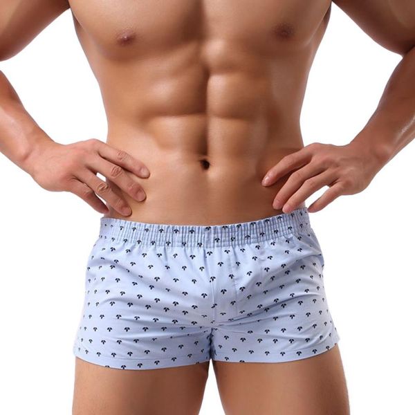 men's star dots clover print boxers shorts home under, White;black
men's star dots clover print boxers shorts home under, White;black