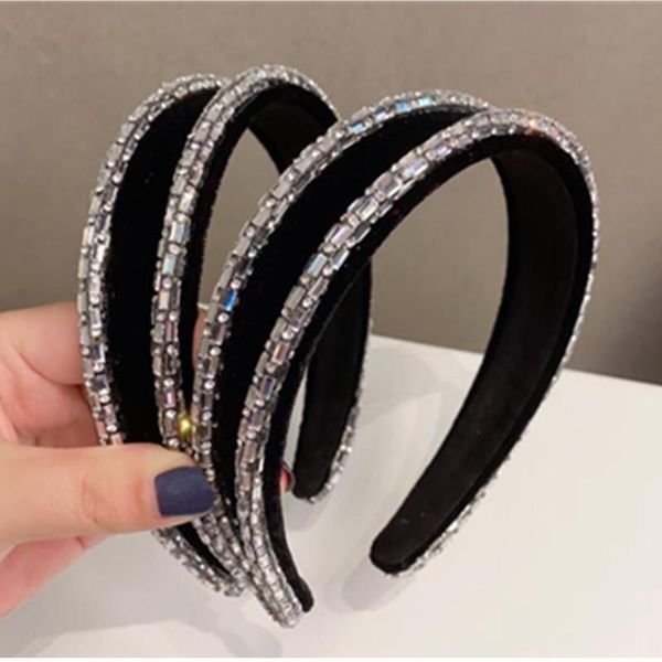 luxury crystals rhinestones chain decorated headband for women retro black velvet plain headband ladies hairband
luxury crystals rhinestones chain decorated headband for women retro black velvet plain headband ladies hairband