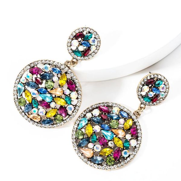lubov elegant multi-color acrylic stone round drop earrings crystal loop pendant dangle earrings for women party jewelry new, Silver
lubov elegant multi-color acrylic stone round drop earrings crystal loop pendant dangle earrings for women party jewelry new, Silver