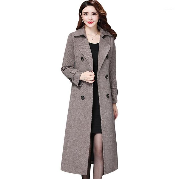 women's wool & blends spring winter windproof jacket women korean long lattice woolen jackets plus size casual office coat overcoat 4xl, Black
women's wool & blends spring winter windproof jacket women korean long lattice woolen jackets plus size casual office coat overcoat 4xl, Black