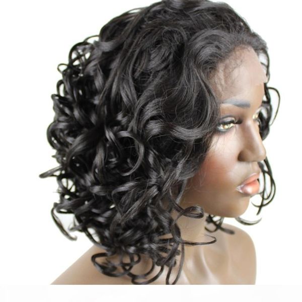 short loose curly black #1b hair glueless synthetic lace front wigs for women natural looking heat resistant fiber hair
short loose curly black #1b hair glueless synthetic lace front wigs for women natural looking heat resistant fiber hair