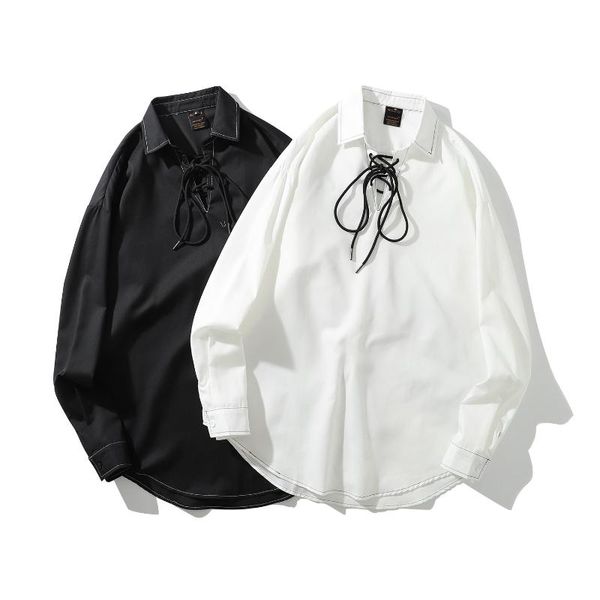 fashion casual streetwear turn-down collar long sleeve shirt men spring high-quality polyester soft smooth camisa masculina -xl, White;black
fashion casual streetwear turn-down collar long sleeve shirt men spring high-quality polyester soft smooth camisa masculina -xl, White;black