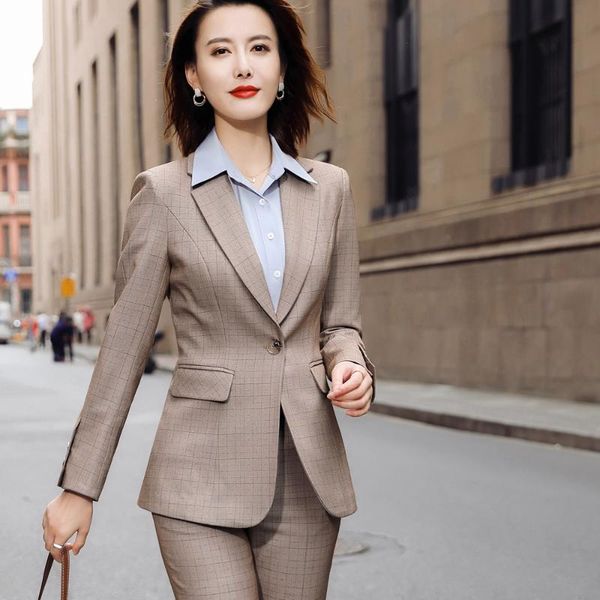 autumn and winter new korean large 2-piece set pink work clothes women's suit office suit jacket and pants, White
autumn and winter new korean large 2-piece set pink work clothes women's suit office suit jacket and pants, White