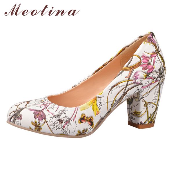 meotina high heels women shoes heels round toe square heels female flower pumps work shoes yellow red large size 9 43 t200525, Black
meotina high heels women shoes heels round toe square heels female flower pumps work shoes yellow red large size 9 43 t200525, Black