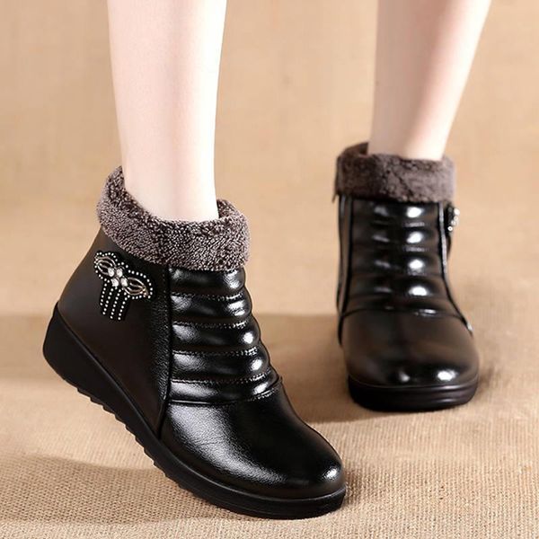 new women boots winter snow boots waterproof warm plush ankle women non-slip flats warm shoes woman booties botas mujer, Black
new women boots winter snow boots waterproof warm plush ankle women non-slip flats warm shoes woman booties botas mujer, Black