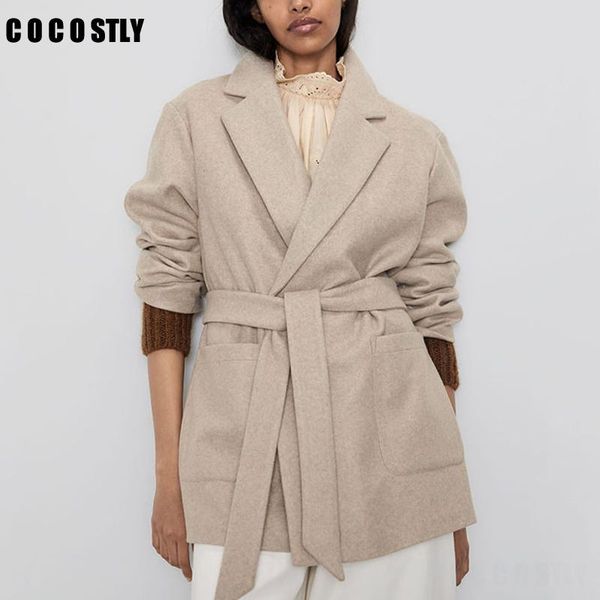 elegant women wool coats 2020 fashion ladies thick beige jackets female fleece jacket with belt feminine girls chic coat, Black
elegant women wool coats 2020 fashion ladies thick beige jackets female fleece jacket with belt feminine girls chic coat, Black