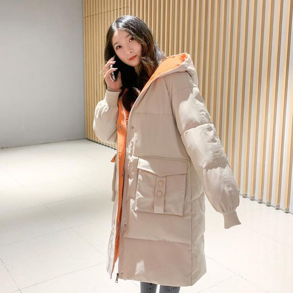 2021 new women's winter korean hooded jackets female loose solid long parkas ladies warm thick down cotton oversized coats a410, Black
2021 new women's winter korean hooded jackets female loose solid long parkas ladies warm thick down cotton oversized coats a410, Black
