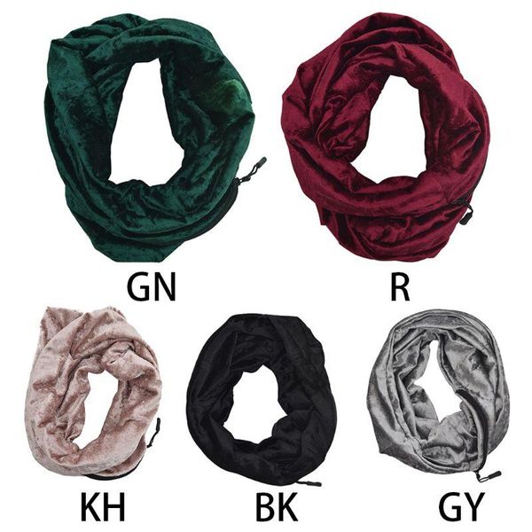 80-100cm womens double layer hidden zipper pocket infinity loop scarf pleuche velvet glitter solid color winter ring blanket, Blue;gray 
80-100cm womens double layer hidden zipper pocket infinity loop scarf pleuche velvet glitter solid color winter ring blanket, Blue;gray