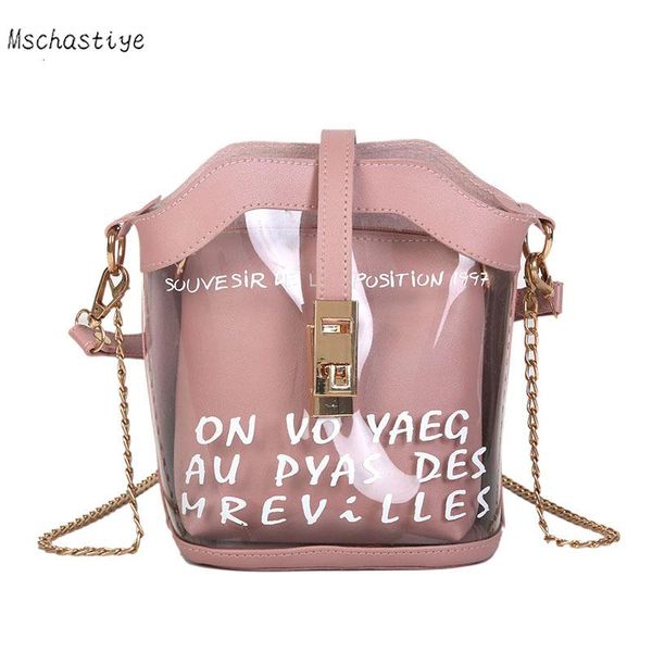 2020 fashion women bucket bag mini small shoulder bag clear transparent chains girls cute composite female handbags girl
2020 fashion women bucket bag mini small shoulder bag clear transparent chains girls cute composite female handbags girl