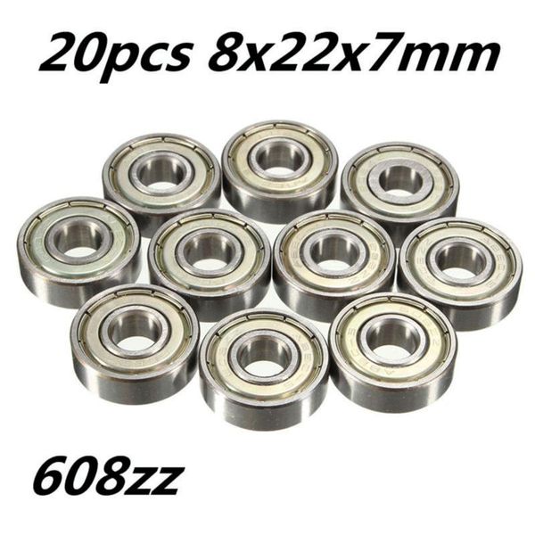 20pcs 8mm skateboard wheel bearing steel 608zz deep groove for skateboard skating shoes bearing 22mm diameter
20pcs 8mm skateboard wheel bearing steel 608zz deep groove for skateboard skating shoes bearing 22mm diameter