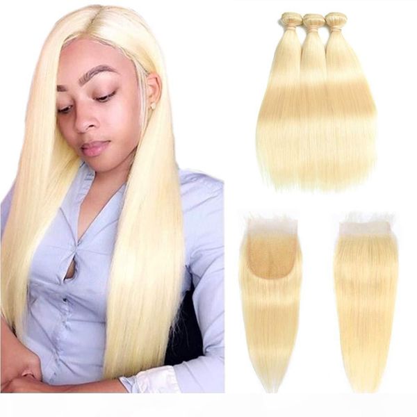 613 blonde bundles with closure brazilian virgin body wave human hair 3 bundles with 4x4 lace closure remy straight 100% human hair weave, Black;brown
613 blonde bundles with closure brazilian virgin body wave human hair 3 bundles with 4x4 lace closure remy straight 100% human hair weave, Black;brown