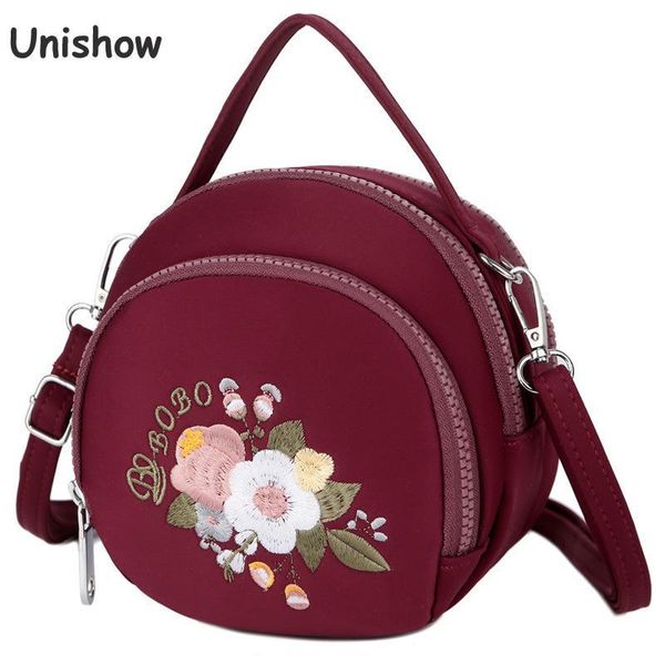 unishow embroidered flower mini women shoulder bags nylon circular crossbody bag for women small zipper phone bag ladies handbag
unishow embroidered flower mini women shoulder bags nylon circular crossbody bag for women small zipper phone bag ladies handbag